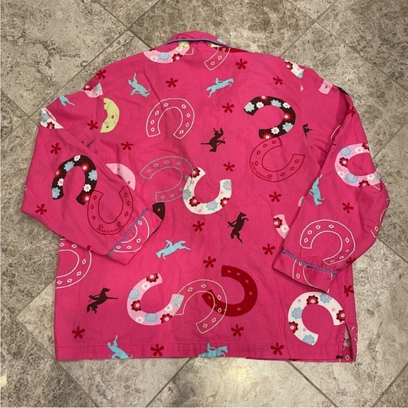 🤠 Victoria’s Secret Pink Horseshoe Cowgirl 💯% Cotton Flannel Pajama Set - Picture 10 of 16